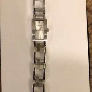Burberry stainless steel check pattern watch